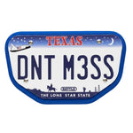 Texas License Football Back Plate - Adult