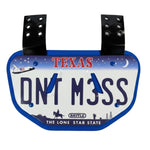 Texas License Football Back Plate - Adult