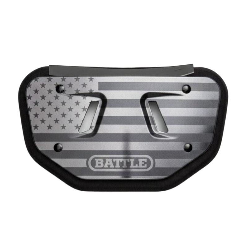 USA Flag Black Ops Football Back Plate - Youth