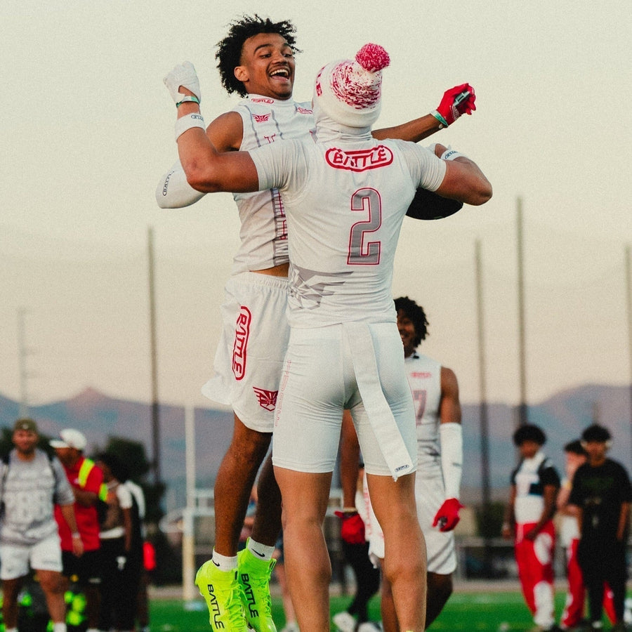 Flag football players