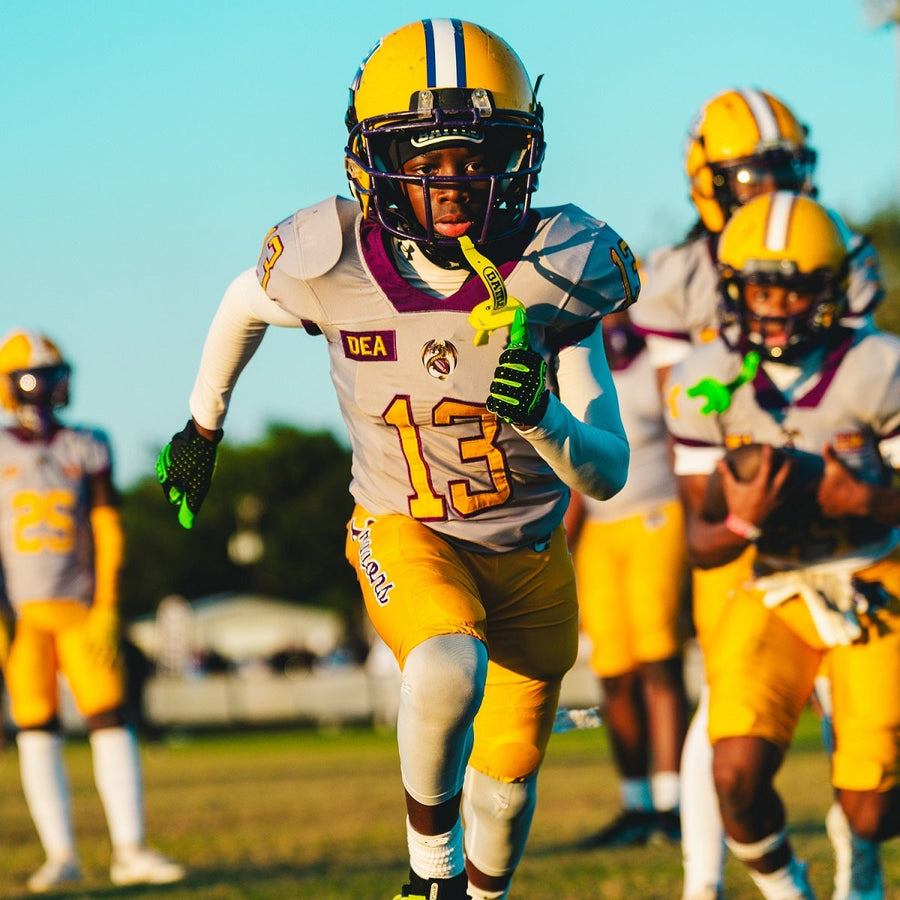 Football player running