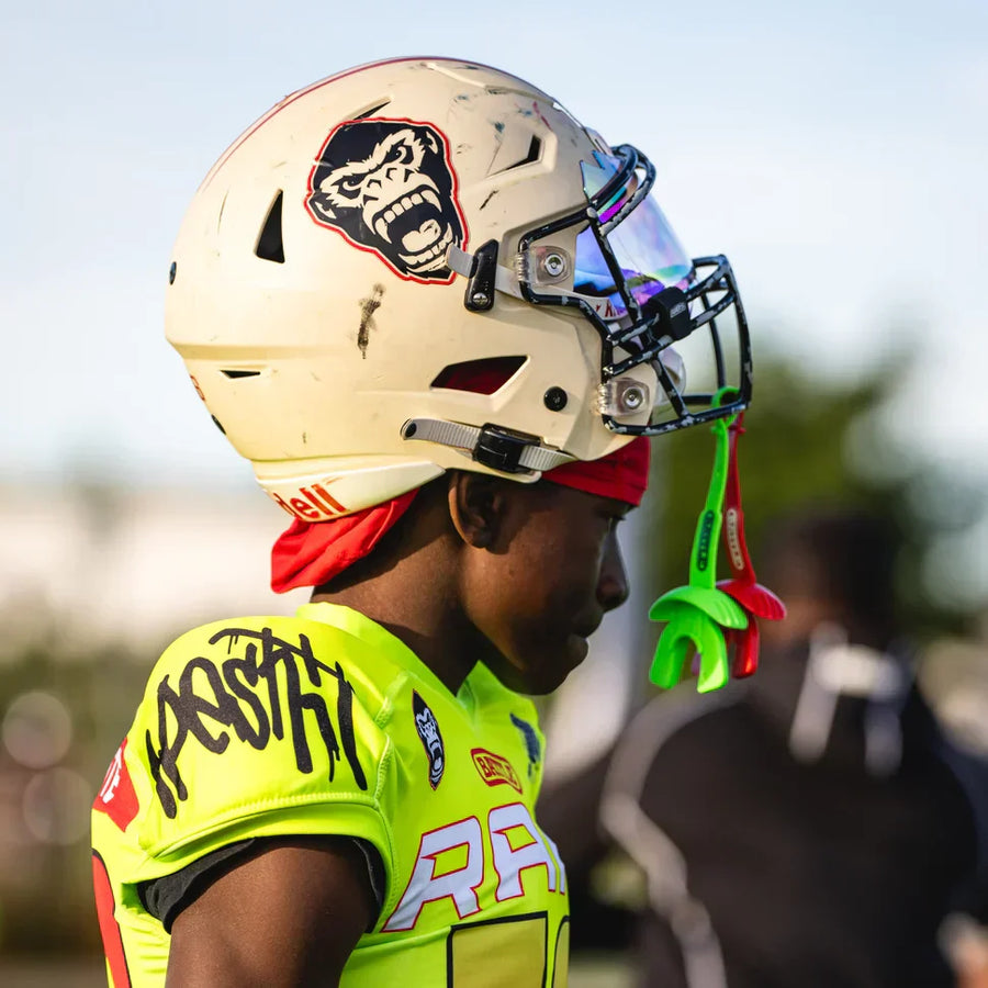 Double mouthguard trend for football players
