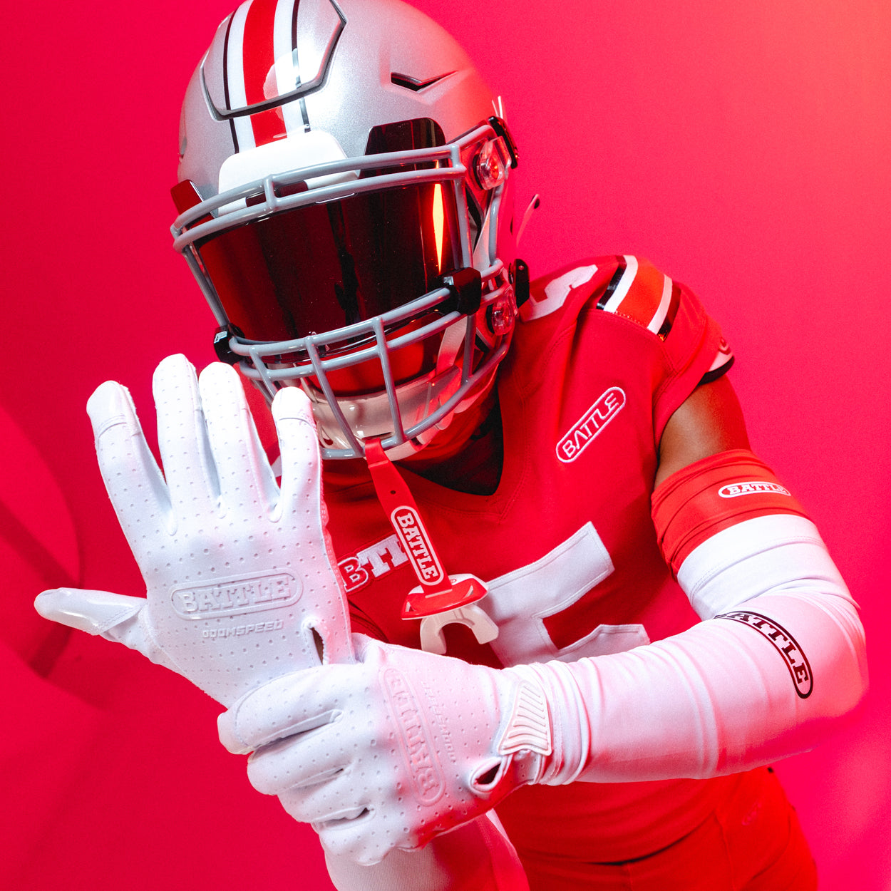 Triple Threat Football Receiver Gloves with Ultra-Tack