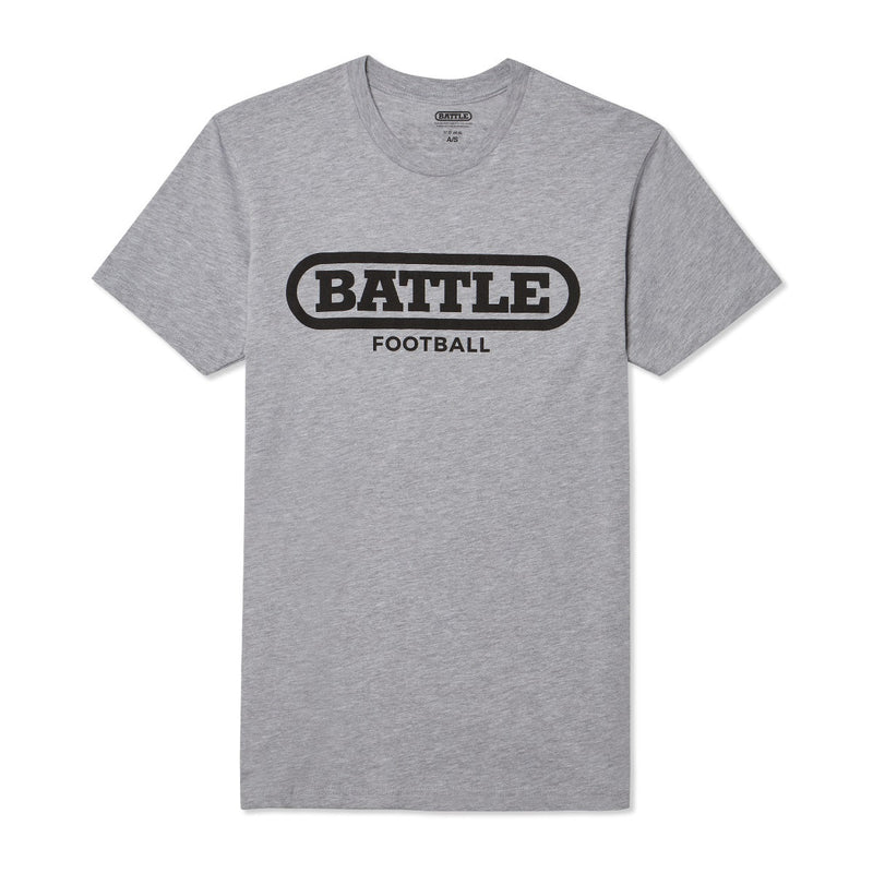 Grey / Black; Battle Original Football Comfy Tees For Adults & Youths