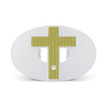 3D Diamond Cross Chrome Oxygen Football Mouthguard; mouth piece