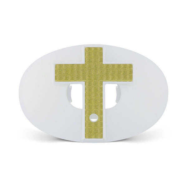 3D Diamond Cross Chrome Oxygen Football Mouthguard; mouth piece