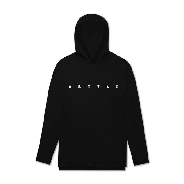 Black; Battle Sports Hitch Lightweight Performance Pullover