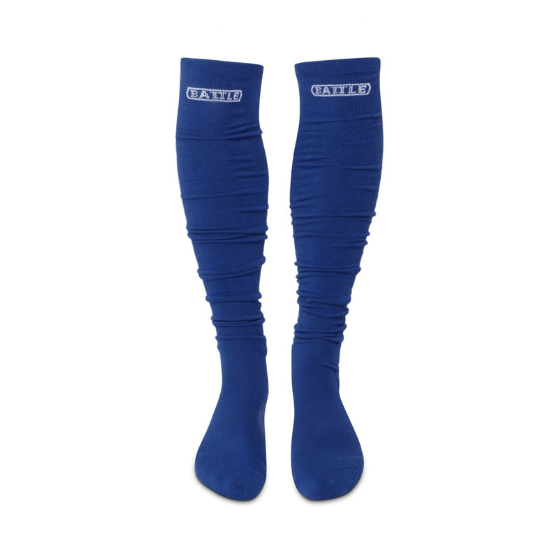 Blue; Battle Football Long Socks - Adult & Youth