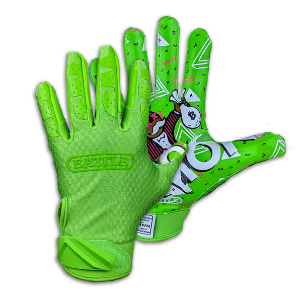 Battle Sports Adult Money Man 2.0 Football Gloves - XL