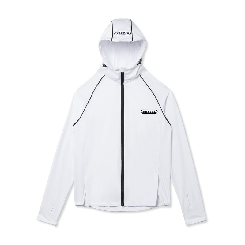 White; Football Training Track Jacket