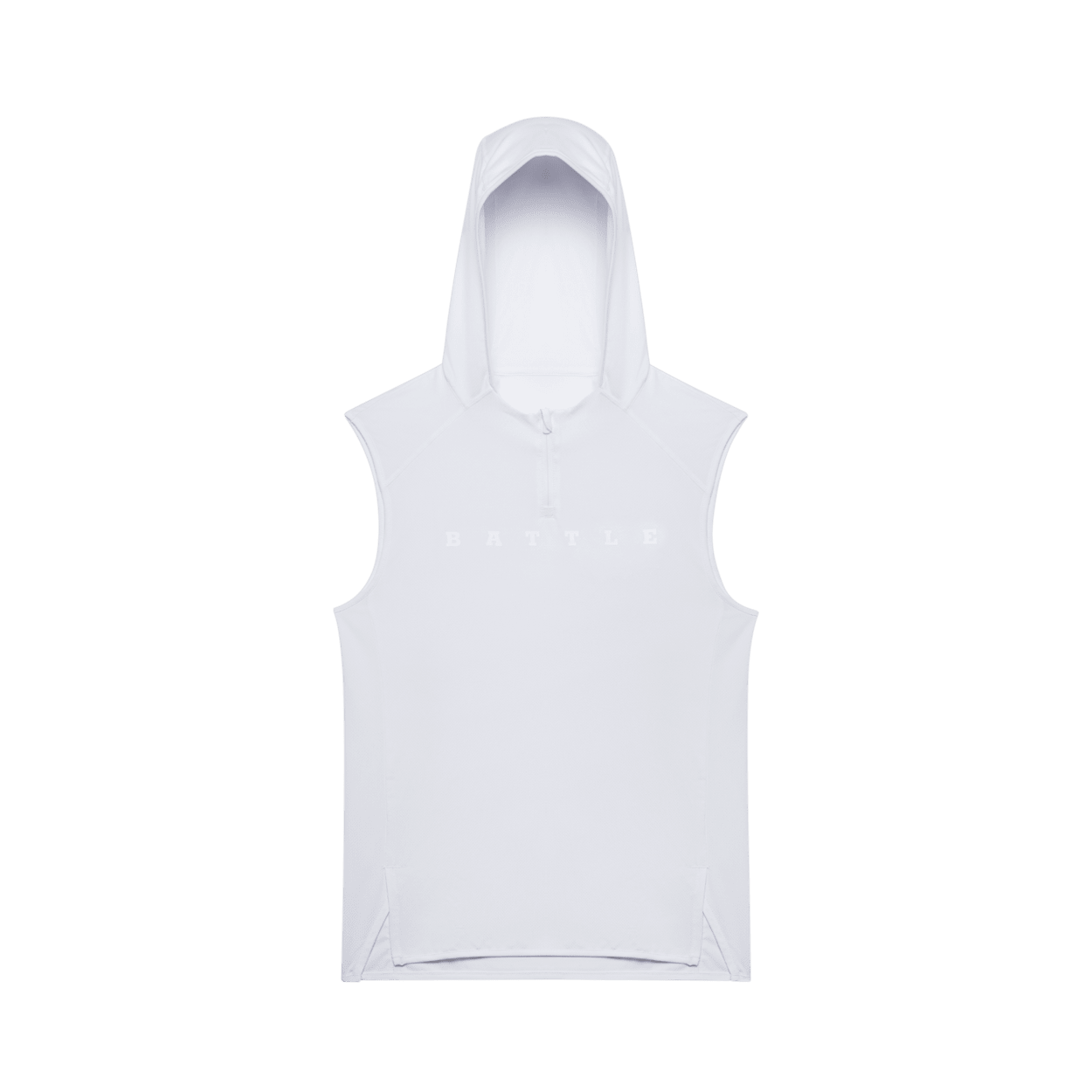 トップス ATTACHMENT Sleeveless Hoodie riri-zip sleeveless hoodie pocket casual zip solid color drawstring