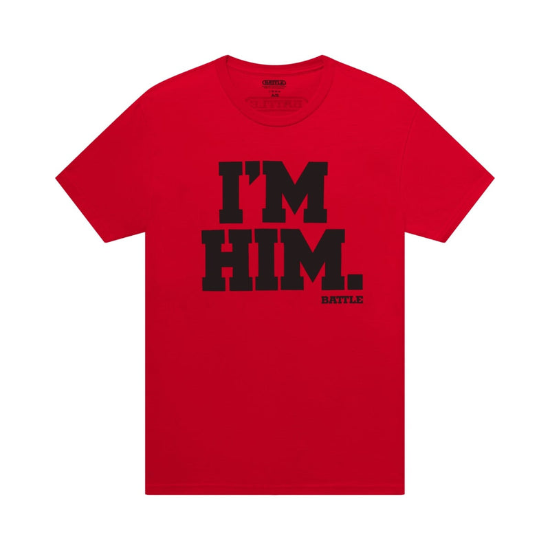 Red / Black; Battle Sports IM HIM T-Shirt - Adult and Youth