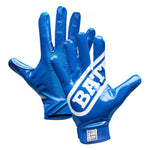 Blue; football gloves