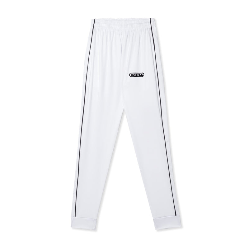 White; Light Action Track Pants