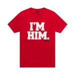 Red / White; Battle Sports IM HIM T-Shirt - Adult and Youth