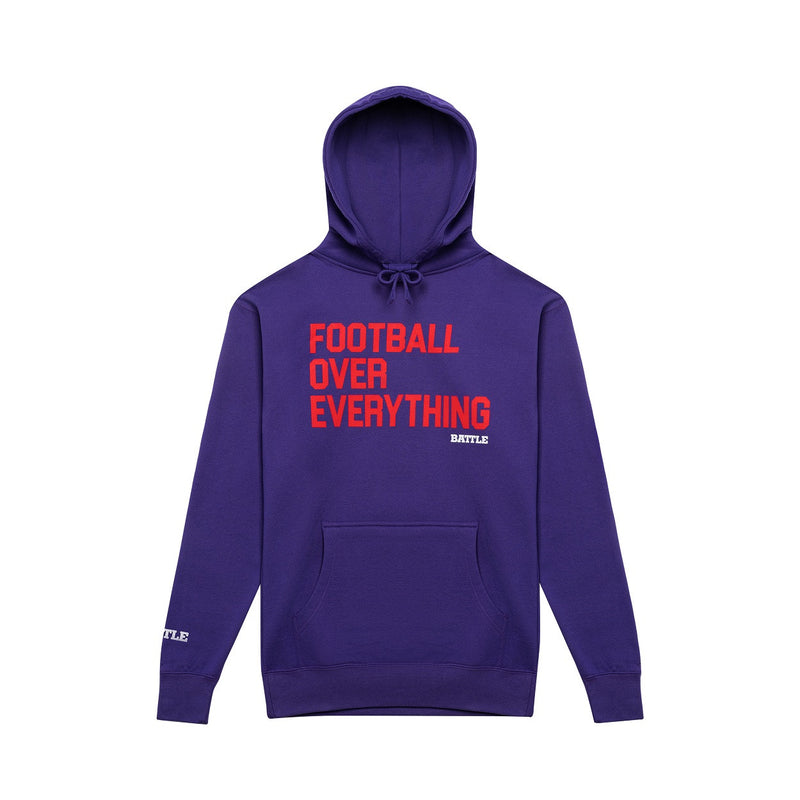 Purple/Red; Football Warm-up Hoodie