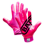 Pink; football gloves