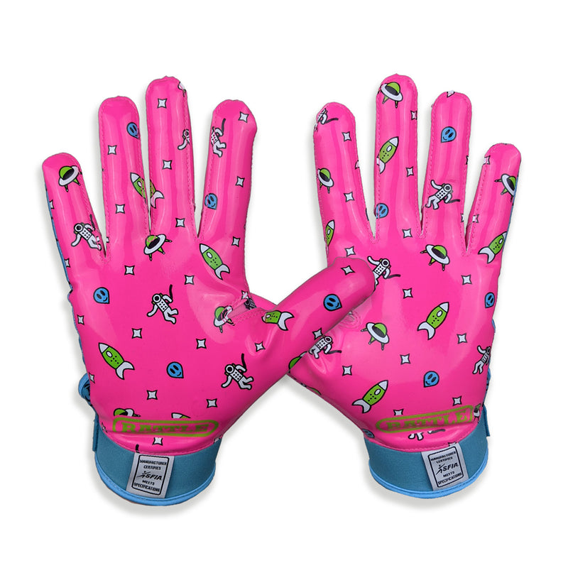 Battle Sports Alien Cloaked Receiver Gloves - Adult and Youth