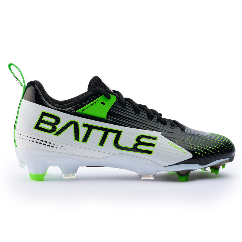 White with Neon Green