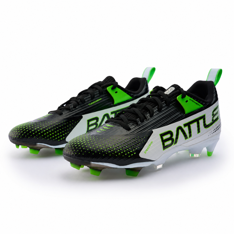 White with Neon Green