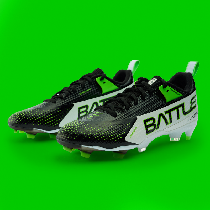 White with Neon Green