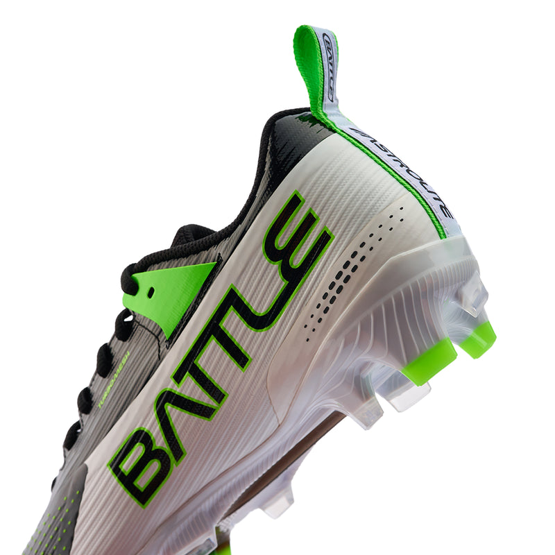 White with Neon Green
