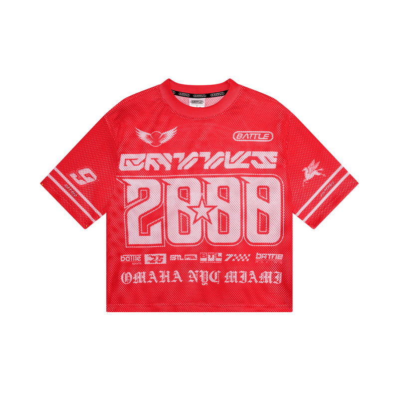 Red sports jersey 