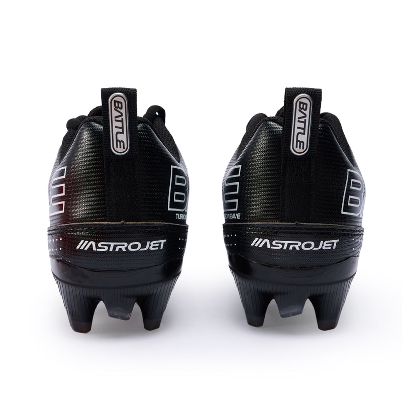 Black AstroJet Football Cleats