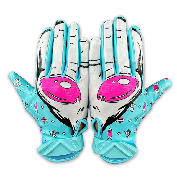 Battle Sports Adult Alien Cloaked Football Receiver Gloves - XL