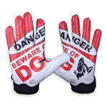 Battle Sports Beware of Dog Doom 1.0 Football Receiver Gloves - Adult and Youth