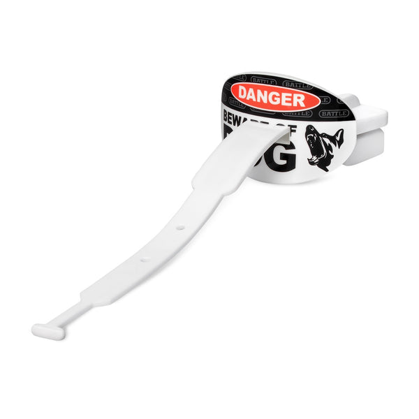 "Beware of Dog" Speed Football Mouthguard with Connected Thick Strap