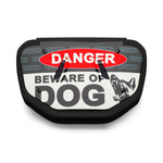 Black/White; Battle Sports Beware of Dog Chrome Football Back Protection for Adults and Youth.