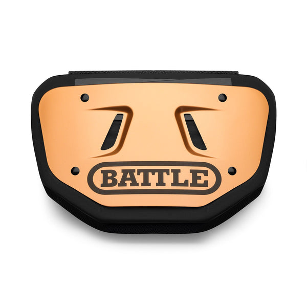 Battle Sports Copper Football Back Plate, Adult and Youth, football back flap