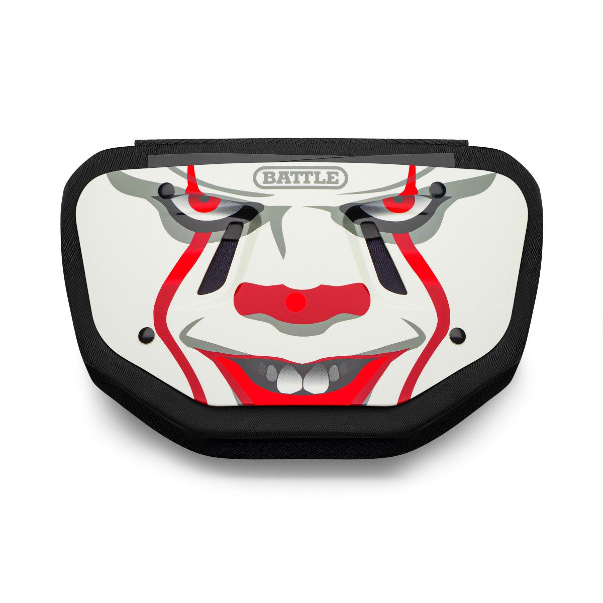 Battle Sports Clown Chrome Adult Football Back Plate