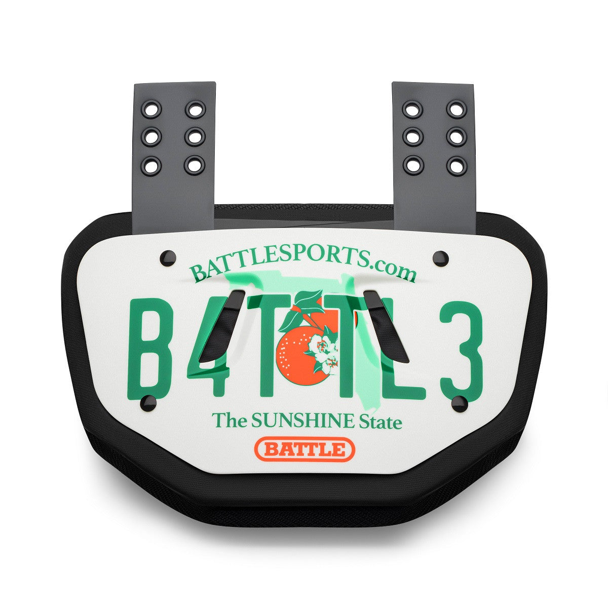 Florida License Plate Football Back Plate- Adult | Battle Sports