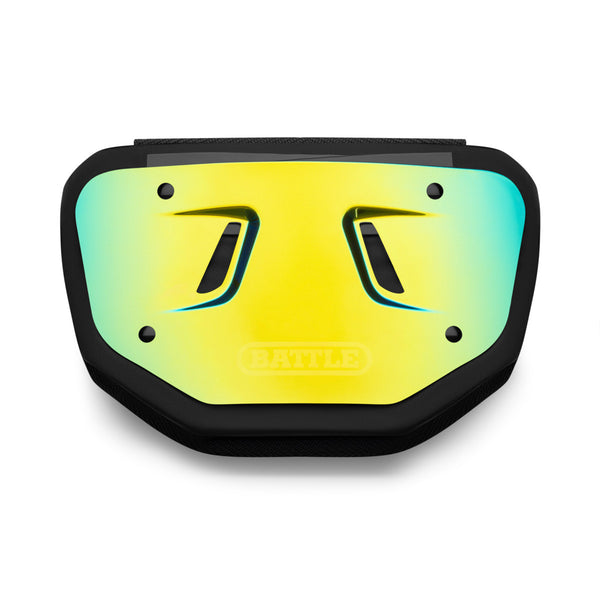 Gold PRISM Football Back Plate by Battle Sports