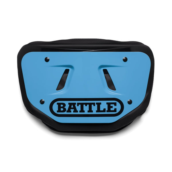Columbia Blue Team Color Football Back Plate by Battle Sports
