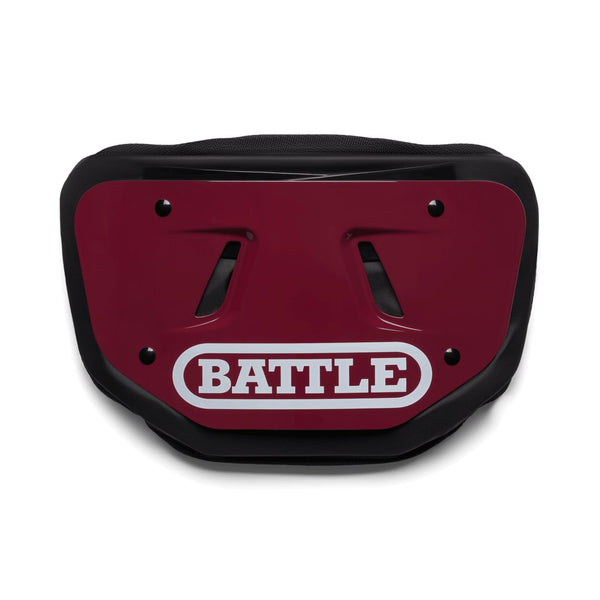 Maroon Team Color Football Back Plate by Battle Sports