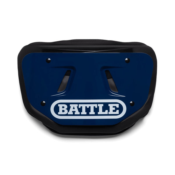 Navy Team Color Football Back Plate by Battle Sports