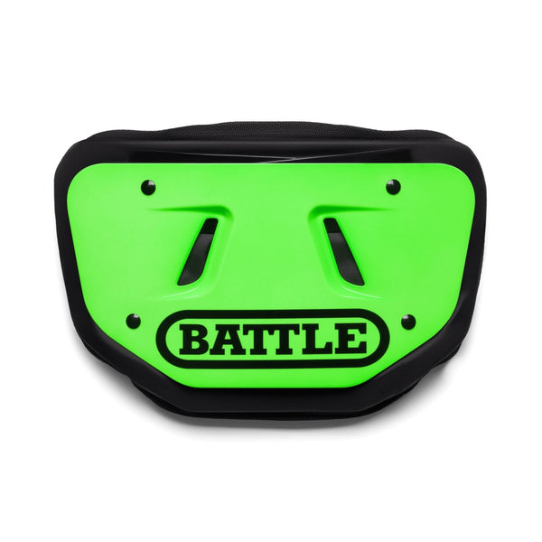 Neon Green Team Color Football Back Plate by Battle Sports