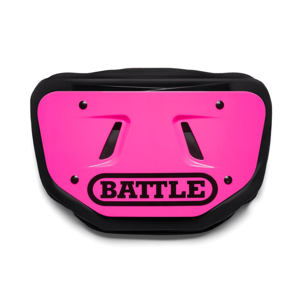 Pink Team Color Football Back Plate by Battle Sports