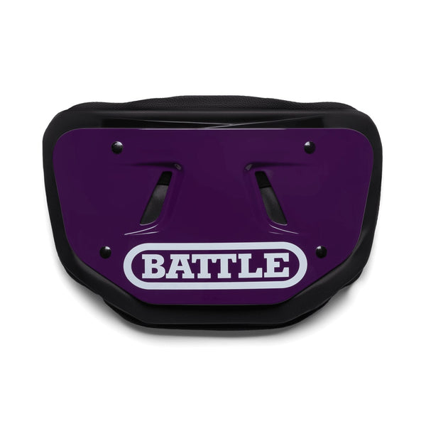 Purple Team Color Football Back Plate by Battle Sports