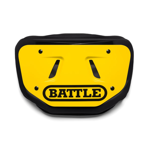 Yellow Team Color Football Back Plate by Battle Sports