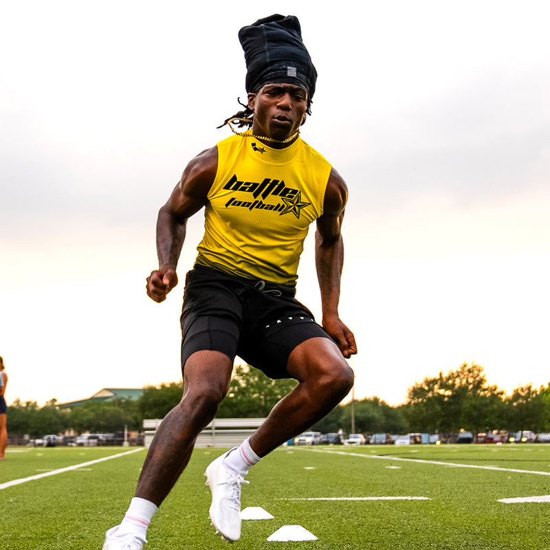 Astro Stretch Mesh Mock Sleeveless Compression