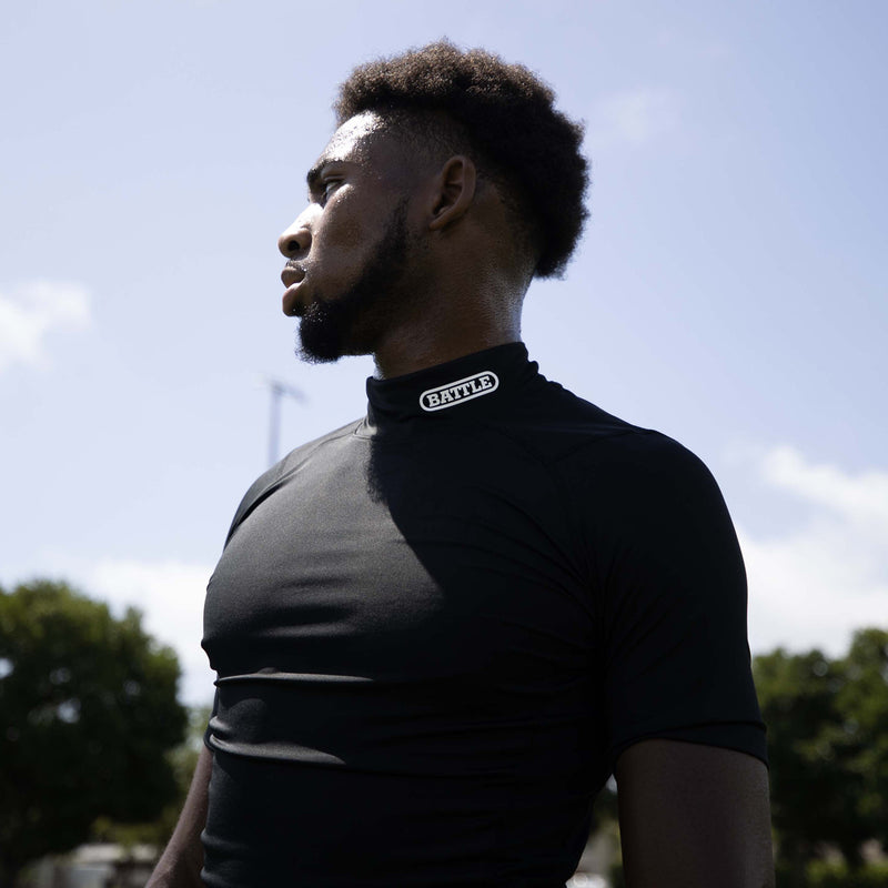 Mock Neck PRO Short Sleeve Compression