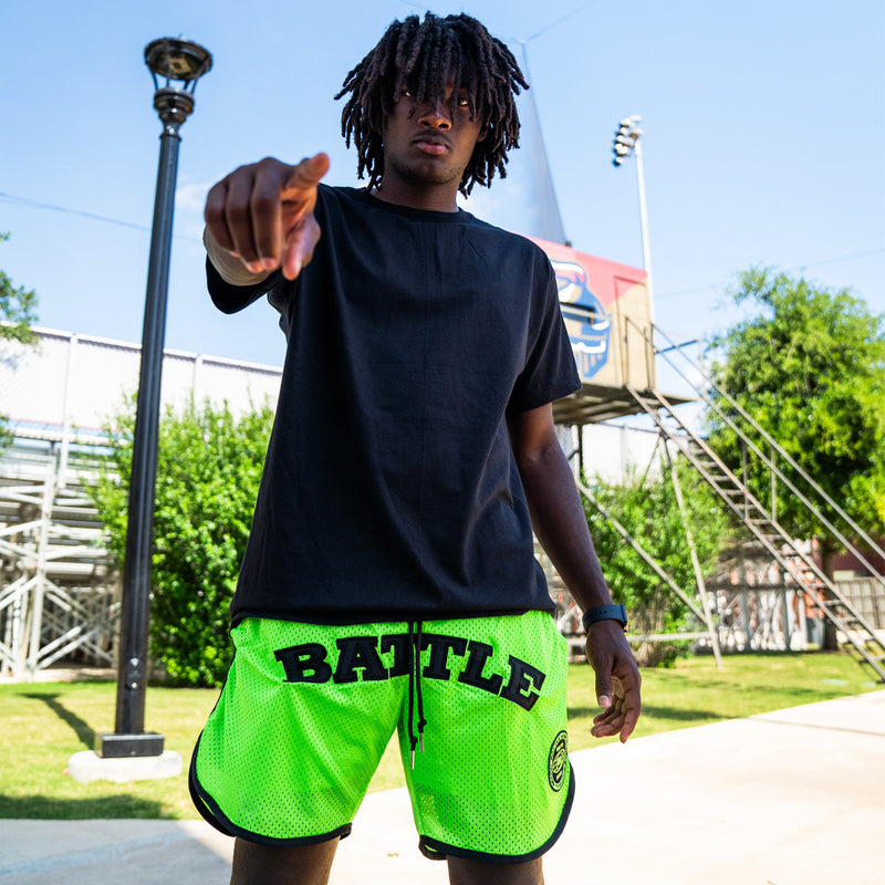 World Wide Football Brand Patch Mesh Shorts