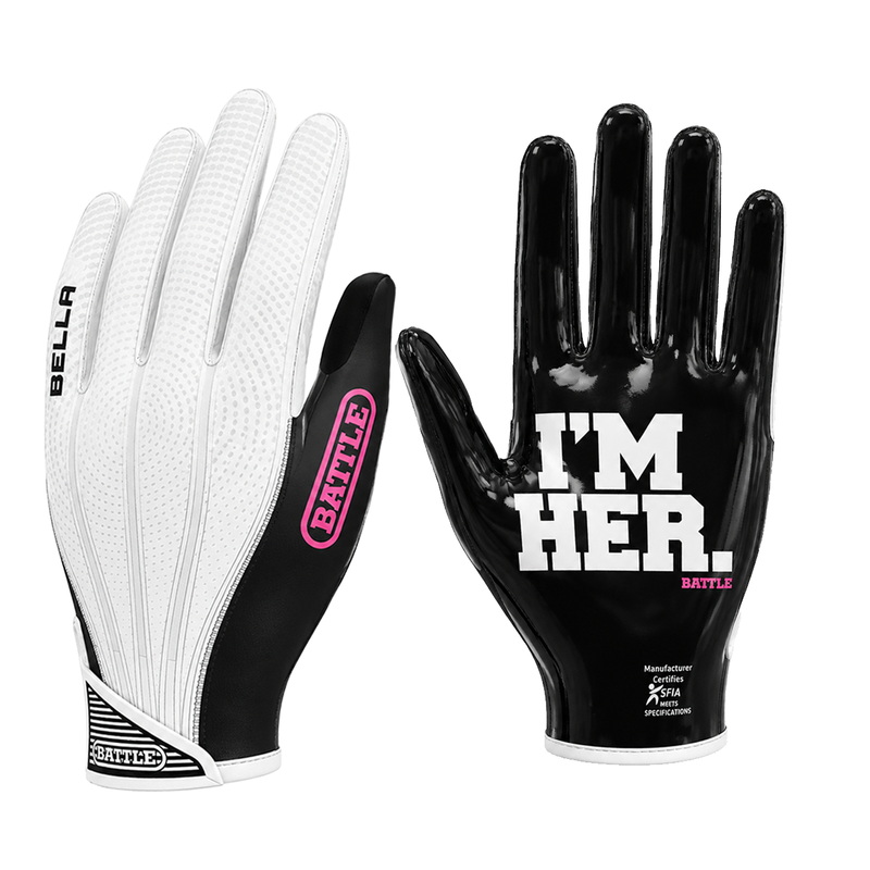 I'm HER Bella Female Receiver Football Gloves