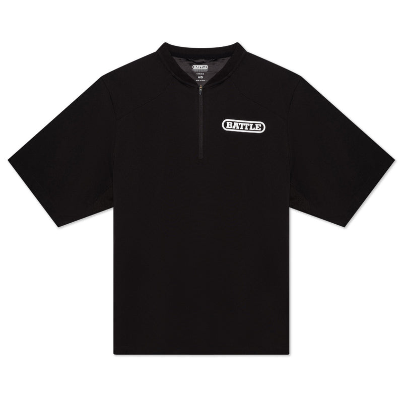 Black; Coaches Quarter-Zip Pullover Jacket