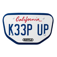 California License Football Back Plate - Adult