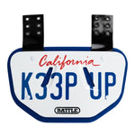 California License Football Back Plate - Adult
